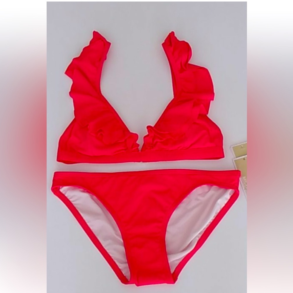 New Michael Kors Sea Coral Bikini Set